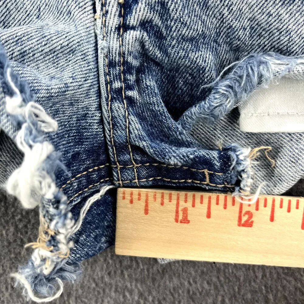 ZARA‎ Outfit Top Small Shorts 2 Jeans womens Pink Blue knit sleeveless raw denim